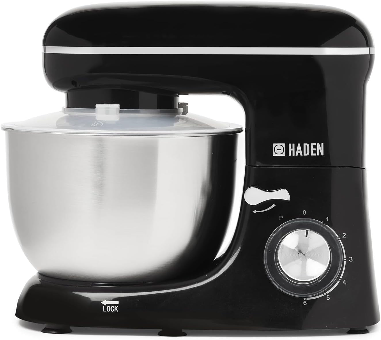 5L Stand Mixer 1300W 6-Speed Heavy-Duty Electric Dough Blender Black