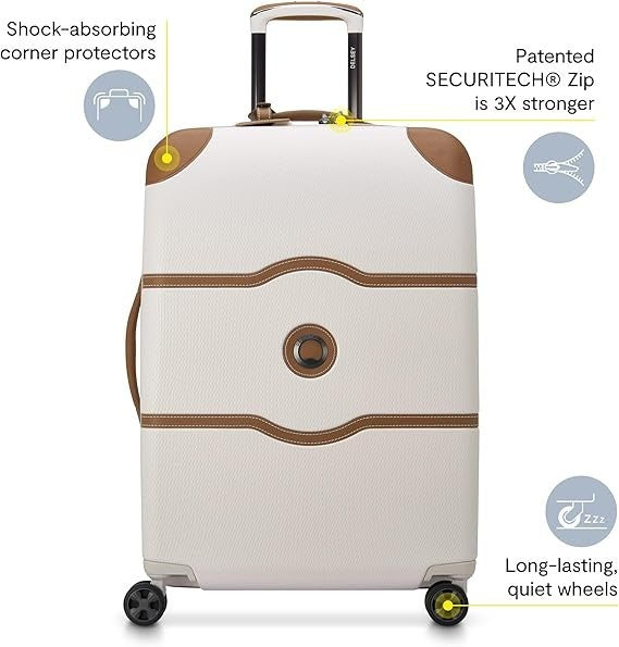 Medium Hard Shell Spinner Suitcase Polycarbonate TSA Lock Secure Zip