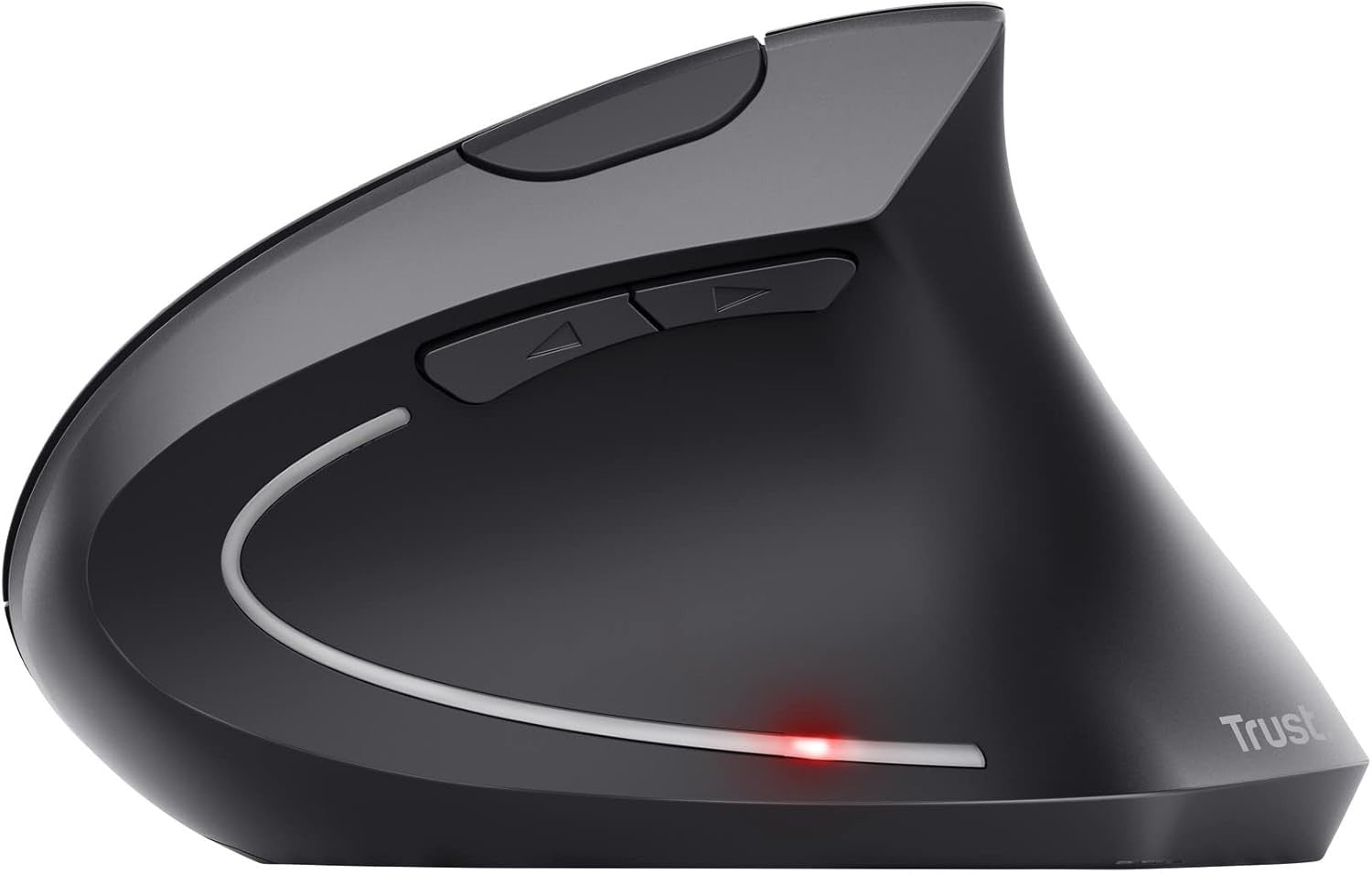 Vertical Wireless Ergonomic Mouse 1600 DPI 6 Button USB Black