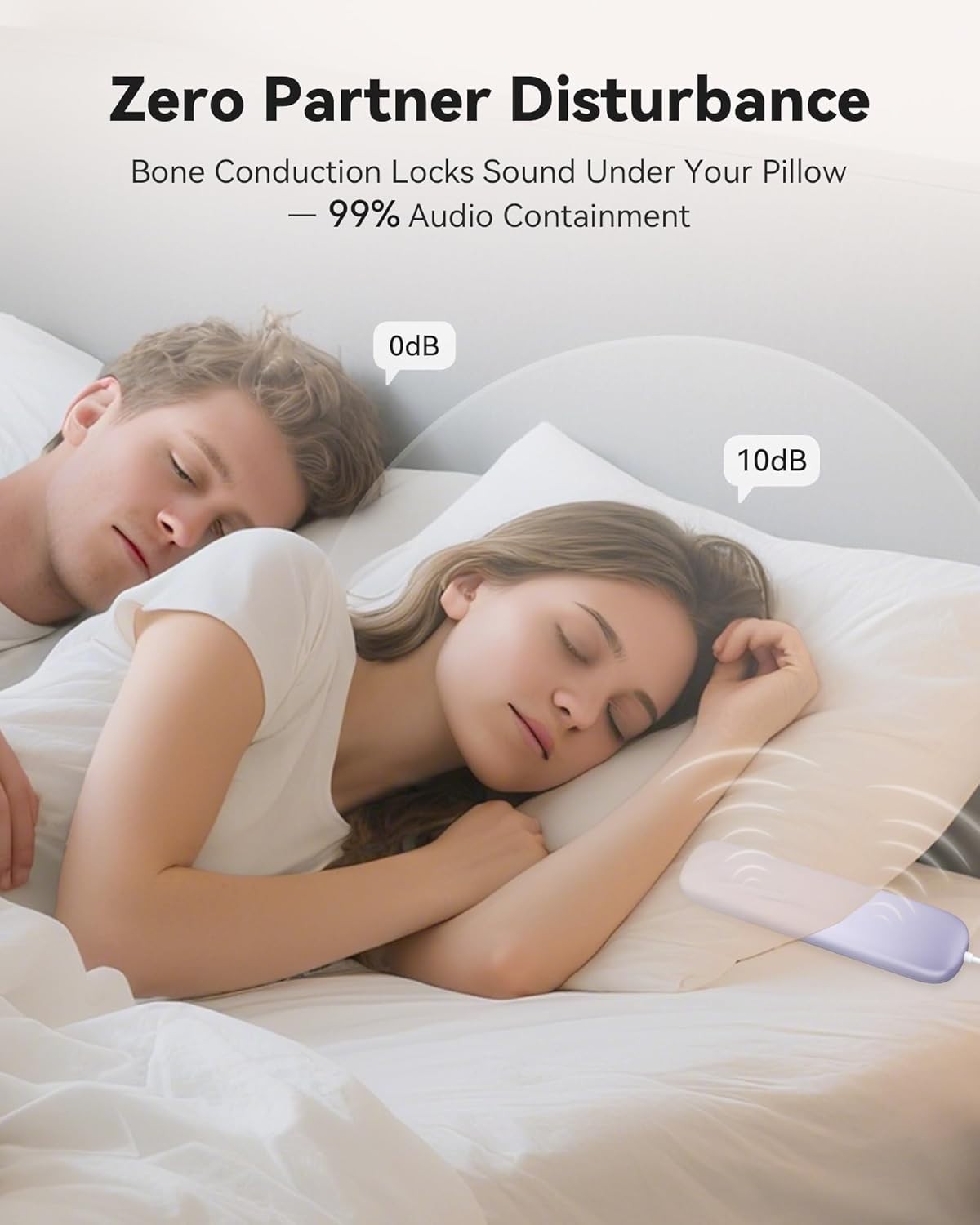 Under Pillow Bone Conduction Speaker Bluetooth White Noise Sleep Sound