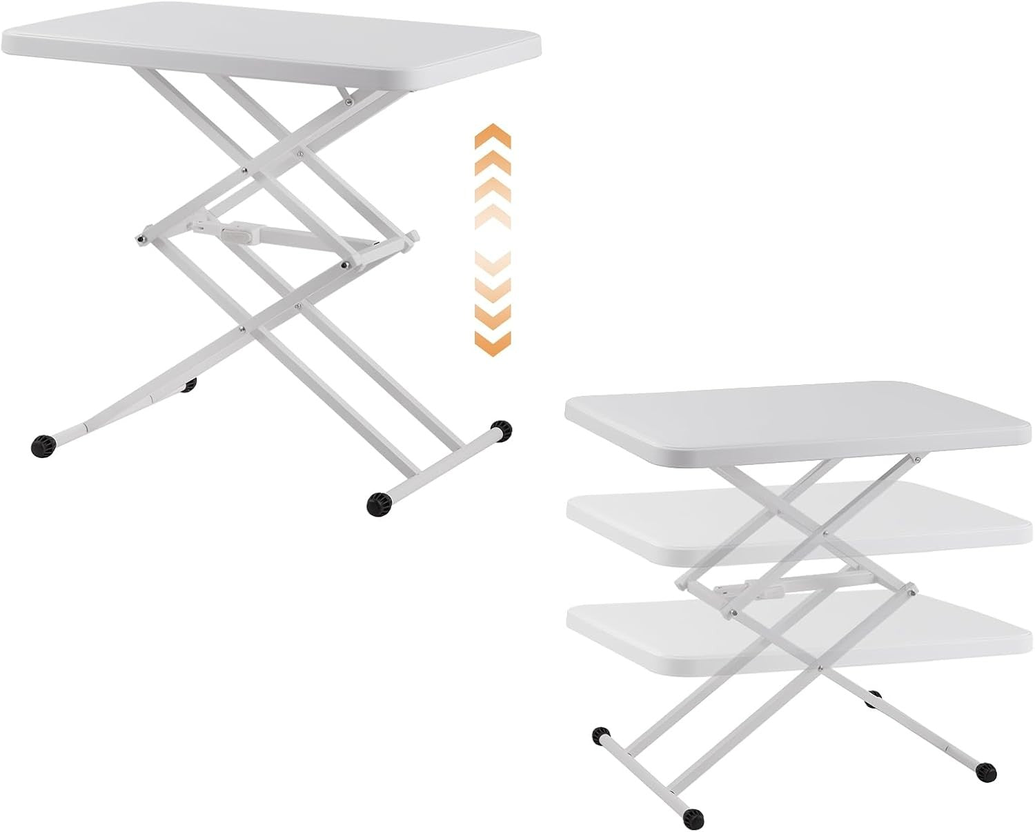 Adjustable Folding Side Table Laptop Desk Lift Top Bedside Sofa Table
