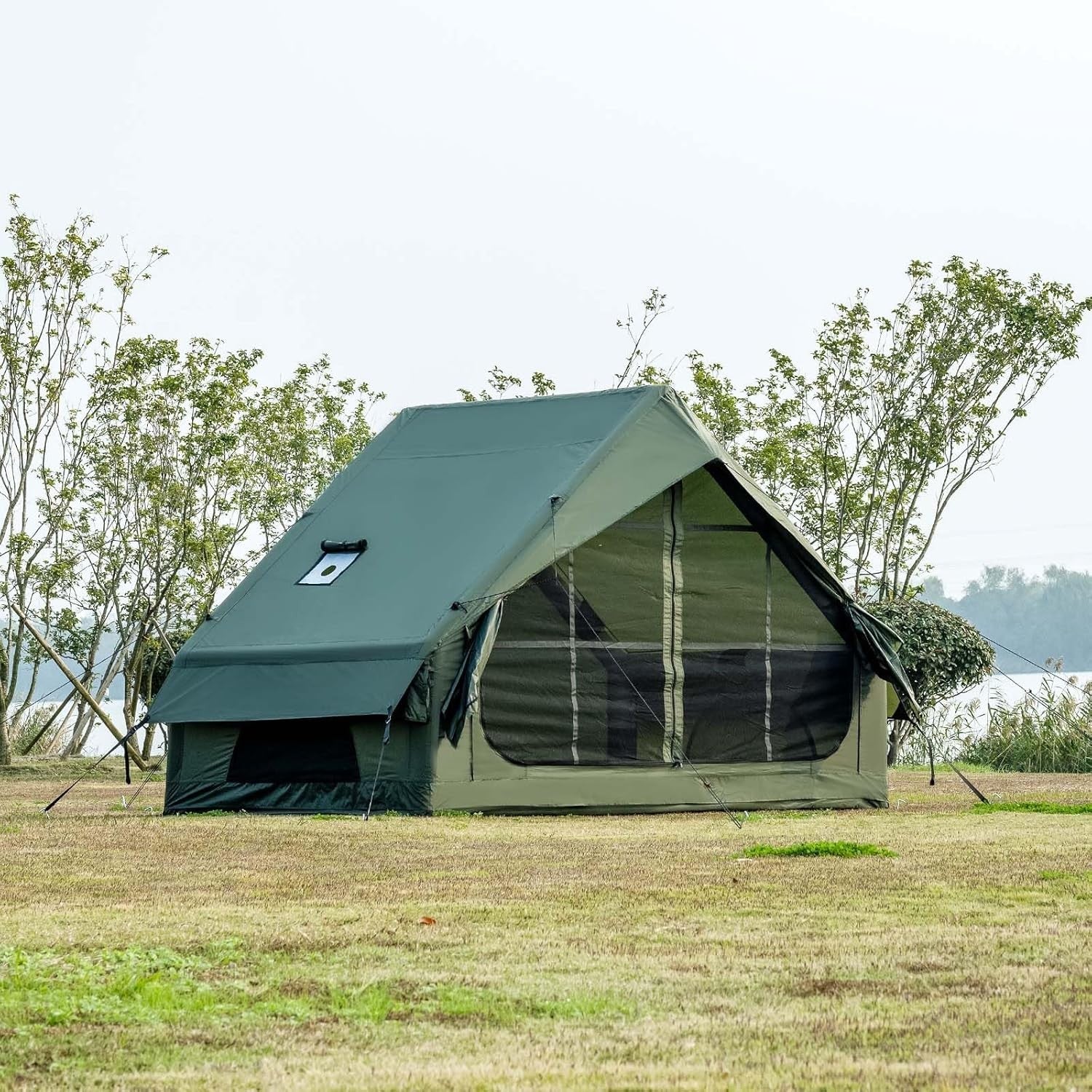 WaldWander Inflatable Camping Tent 4-12 Person Waterproof Oxford