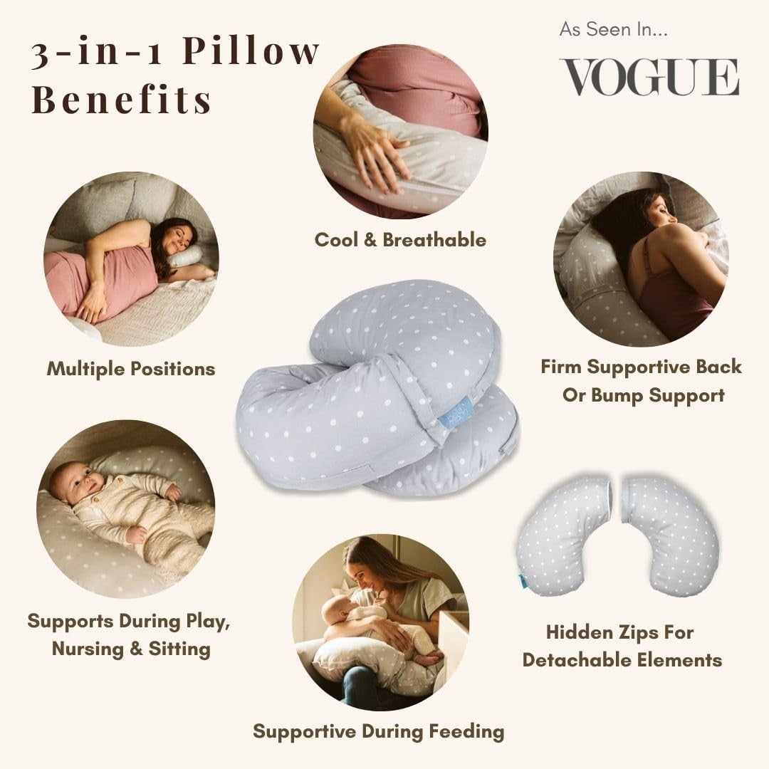 Pregnancy Pillow Full Body 65" C Shape Adjustable Maternity Sleep Support