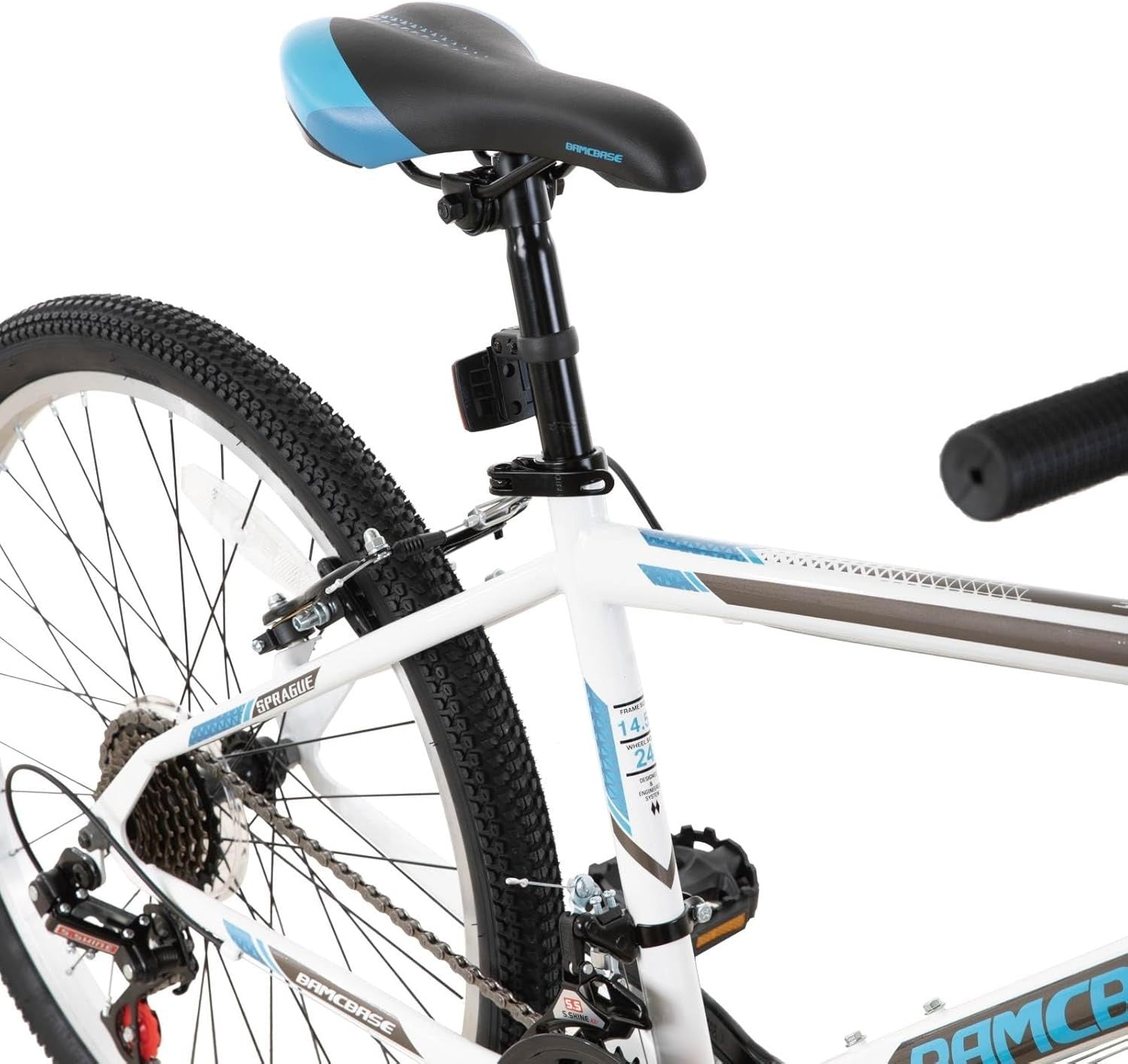 24" Adult Mountain Bike 21-Speed Steel Frame MTB Hybrid Off-Road Bicycle