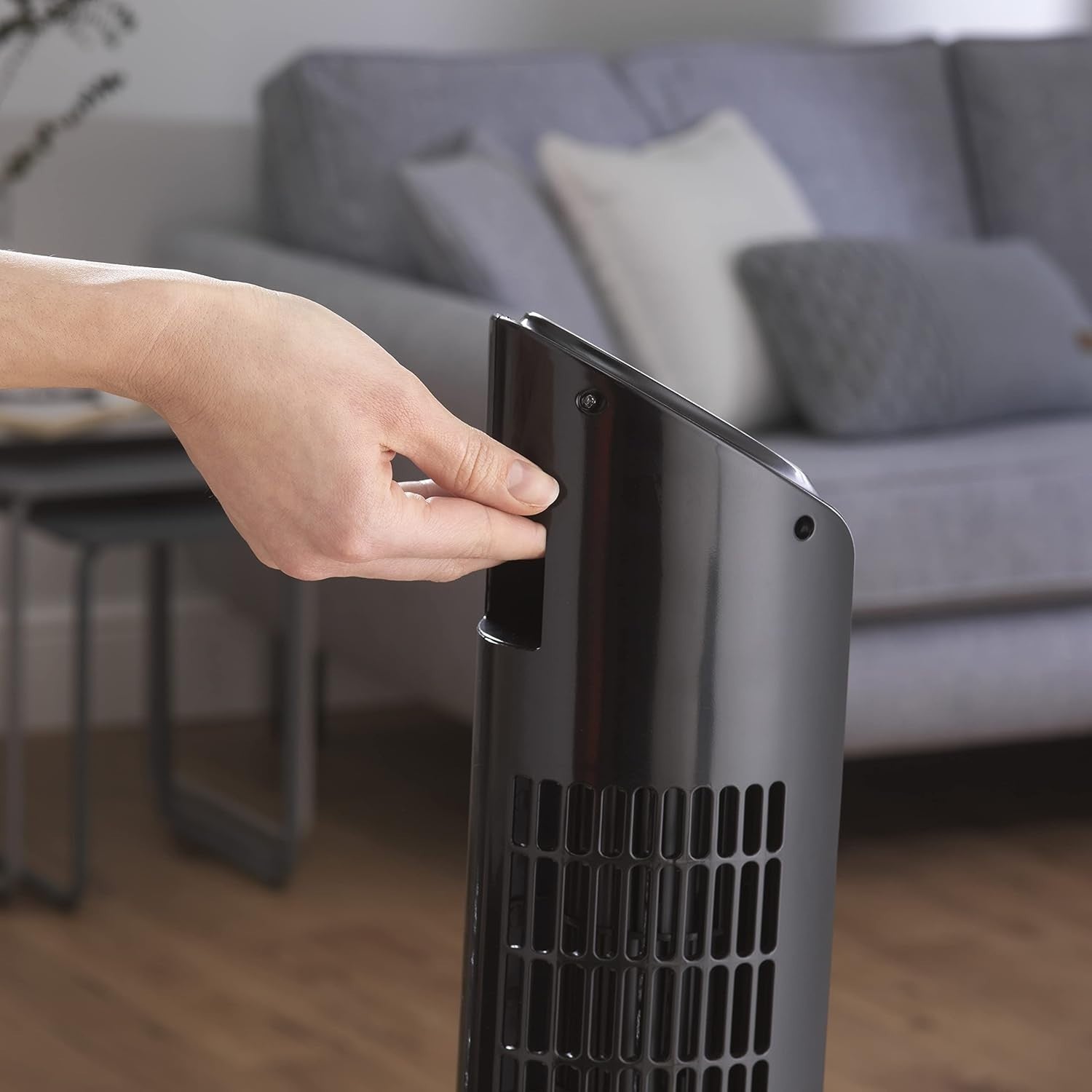 47.6cm Tower Fan – LED Display Quiet Cooling w/ Timer & Remote for Home Office