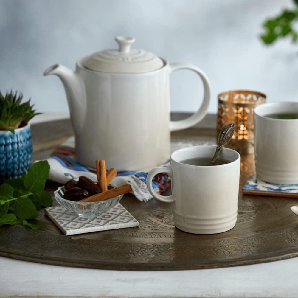 Stoneware Teapot 1.3L 4 Cup Tea Pot Heat Retaining Dishwasher Safe