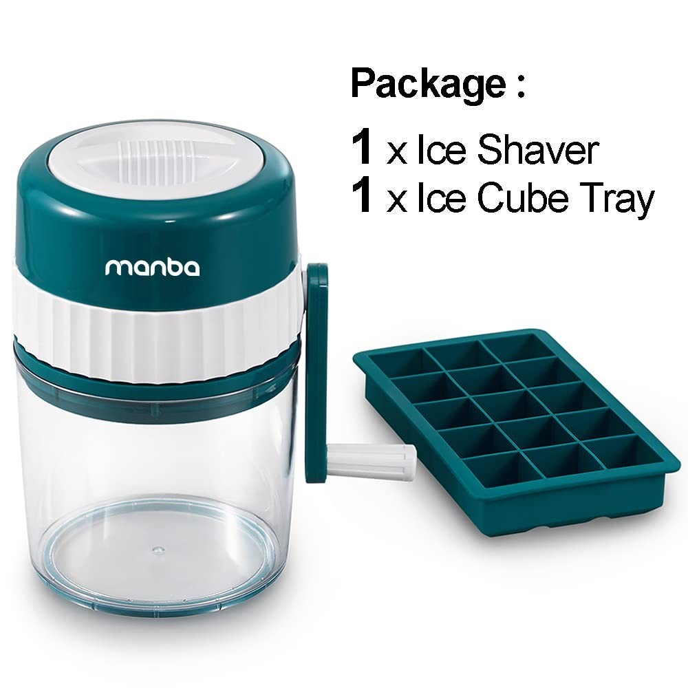 Manual Slushie Maker Snow Cone Machine 1L Ice Crusher Party Drinks