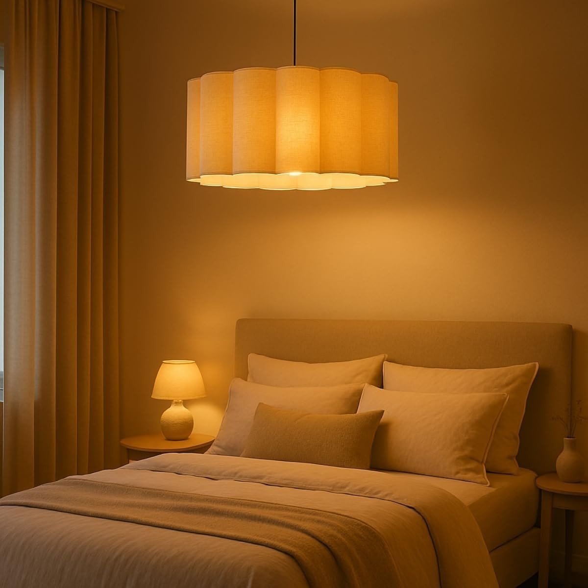 Modern Black Gold Cutout Lampshade Ceiling Pendant Statement Light