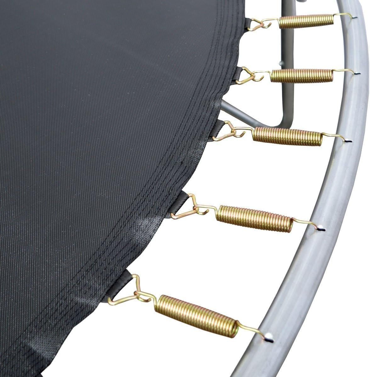 12FT Outdoor Garden Trampoline Safety Net Ladder Padded Poles
