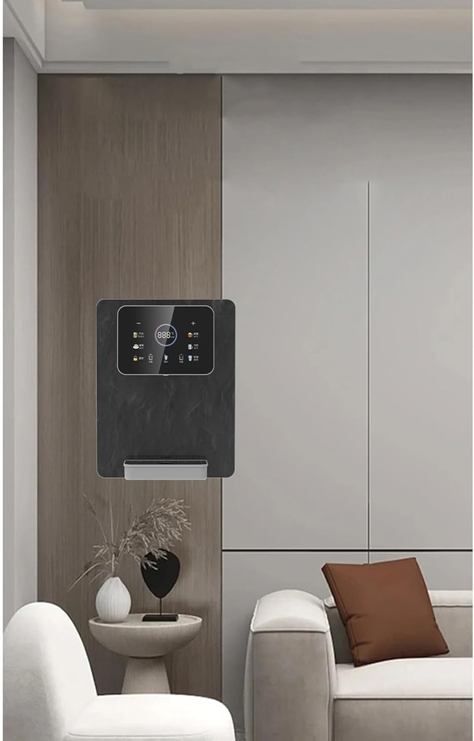 Mains Fed Hot Cold Water Dispenser Touch Screen Child Lock Wall Mount