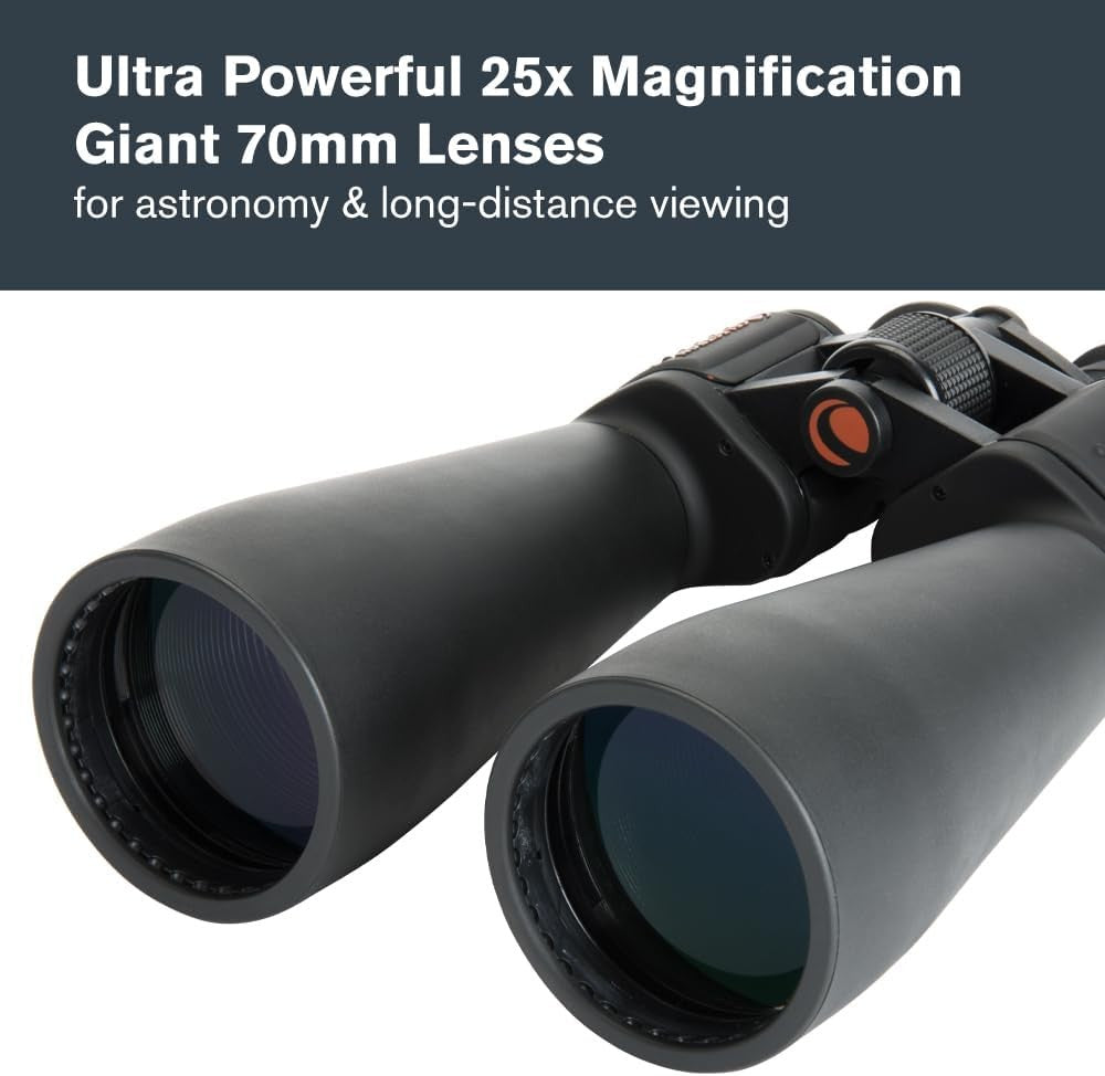 25x70 High Power Binoculars Long Range HD Optics Low Light Astronomy Viewing