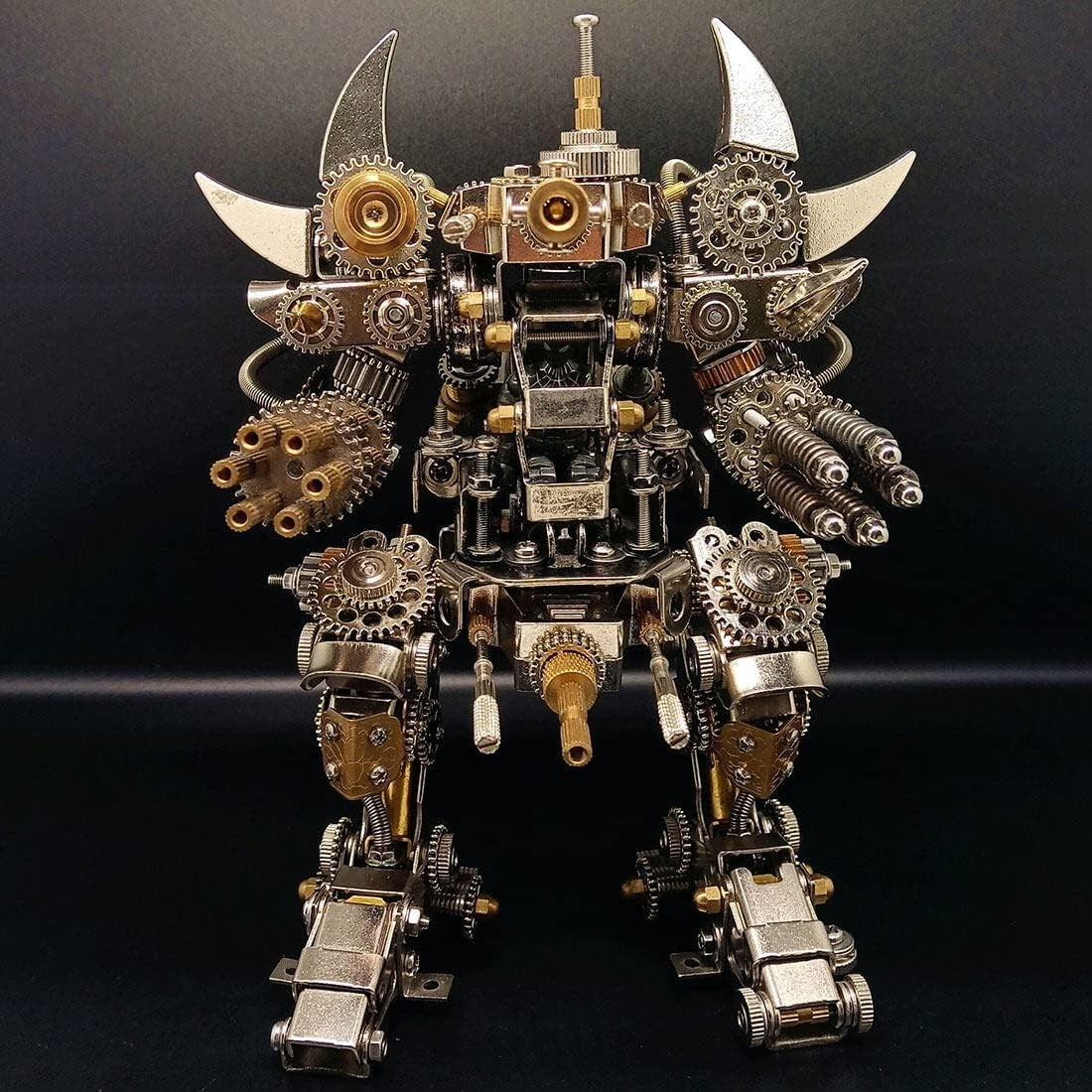 3D Metal Mecha Puzzle Kit 1500PCS DIY Robot Model with Cockpit