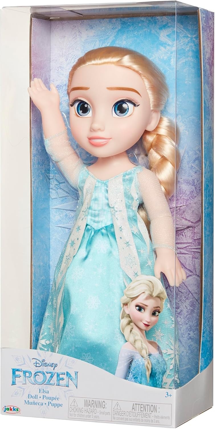 14in Ice Queen Fashion Doll Glitter Cape Braided Hair Toy