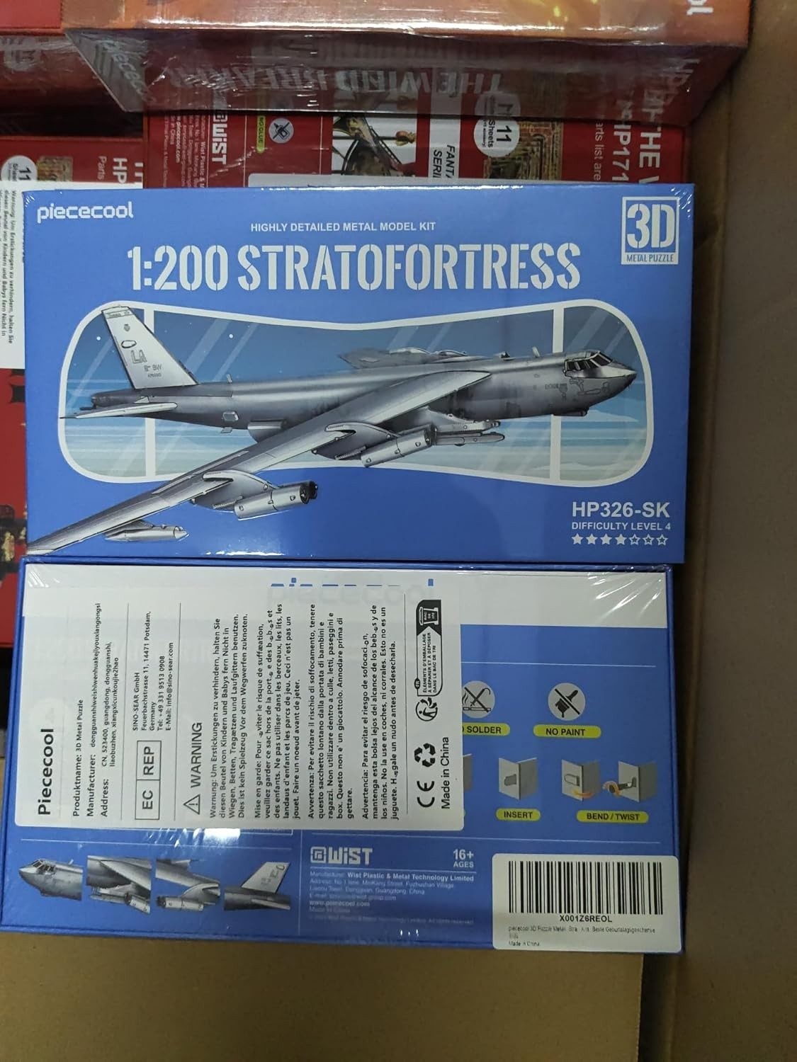 Metal 3D Puzzle B-52 Stratofortress Bomber Model Kit – Stainless Steel Craft