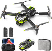 1080P HD Foldable Drone for Kids & Adults with Brushless Motor, Long Flight Time