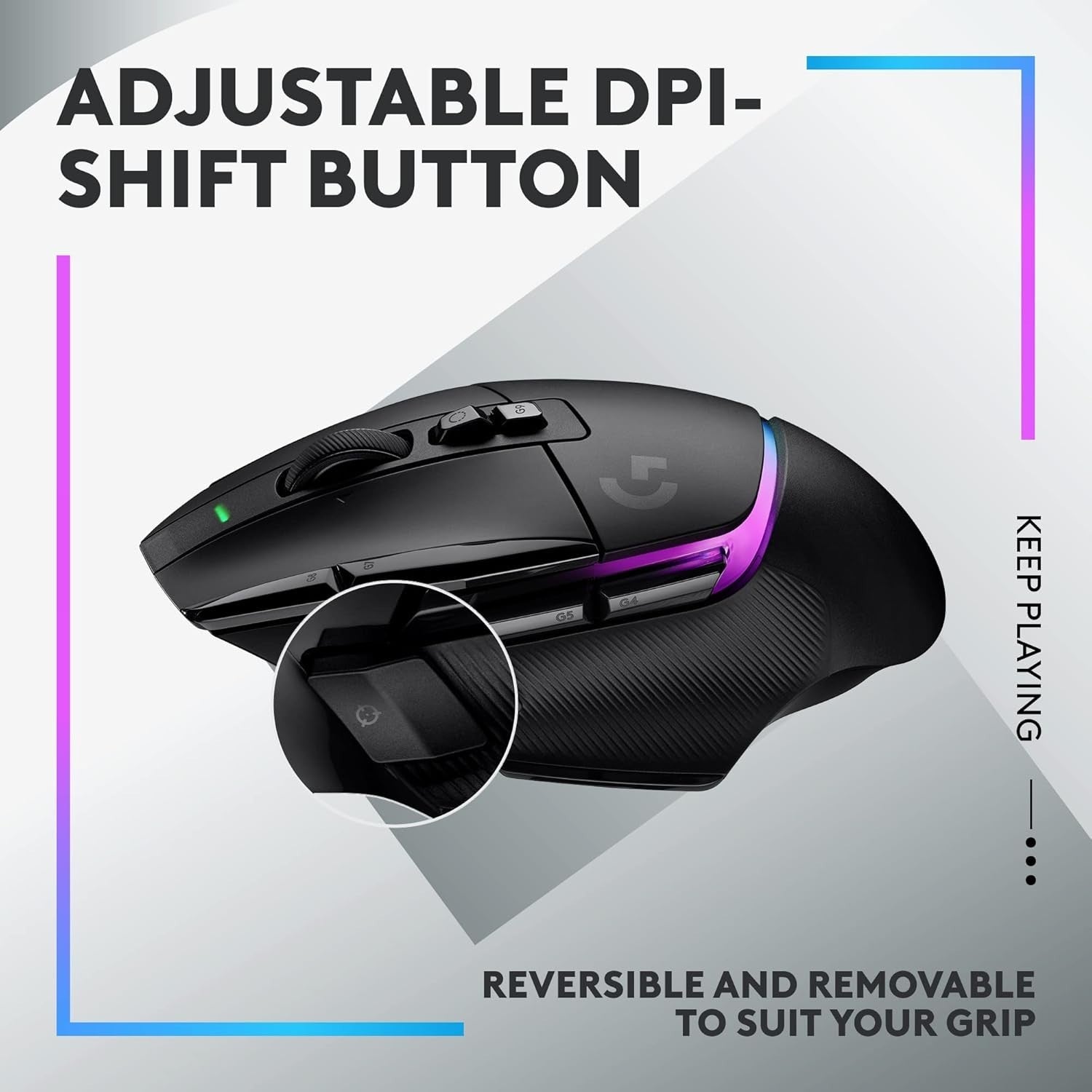 Wireless RGB Gaming Mouse 25K DPI Pro Sensor Ergonomic Rechargeable PC