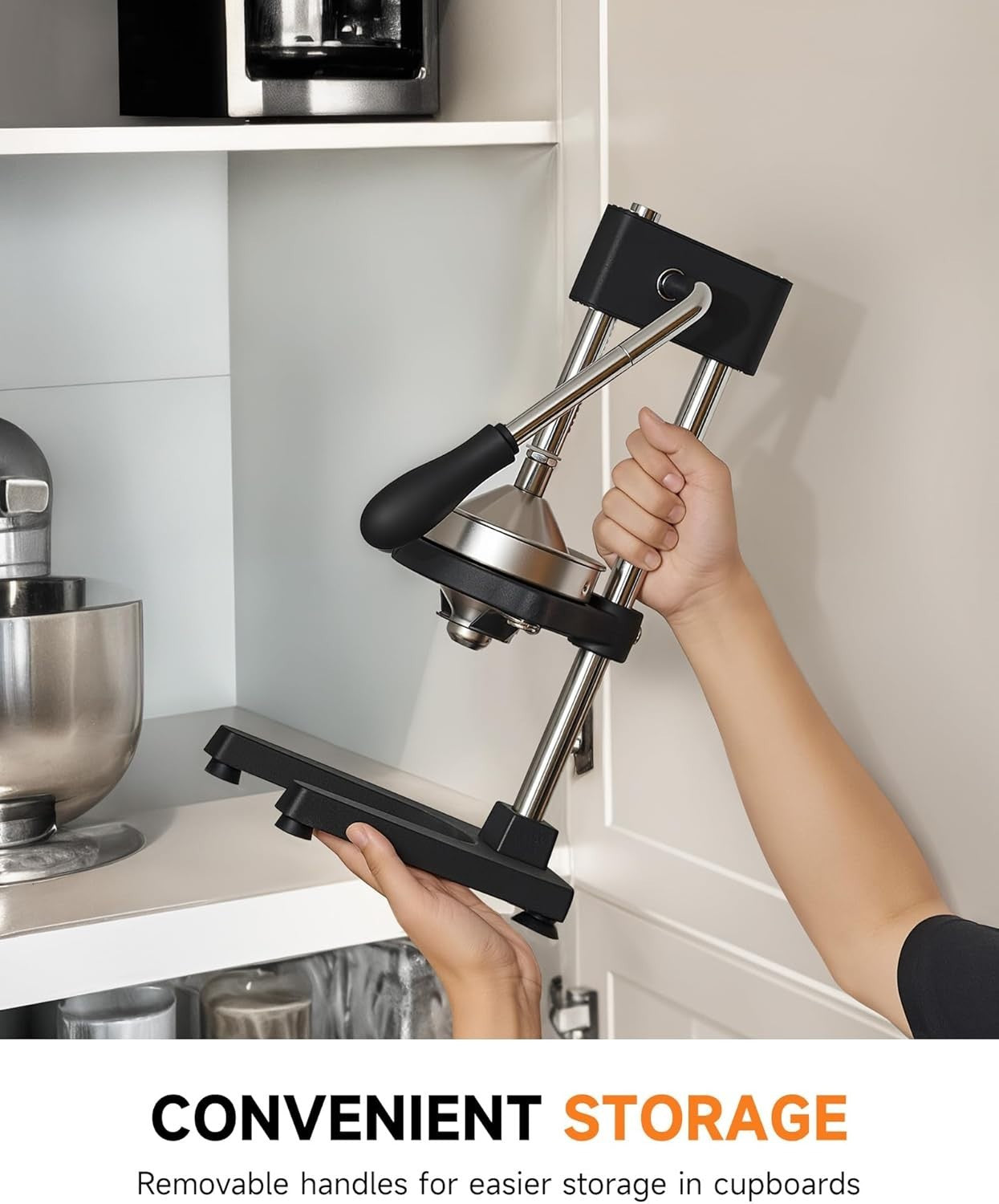 Heavy Duty Manual Citrus Press Cast Iron Juicer Dual Plates Dishwasher Safe