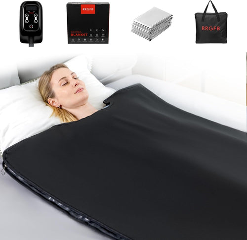 Low EMF Infrared Sauna Blanket for Home Detox & Relaxation – 6ft x 2.95ft