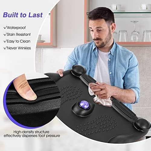 Ergonomic Anti Fatigue Standing Mat with Massage Ball, Non Slip Desk Floor Mat
