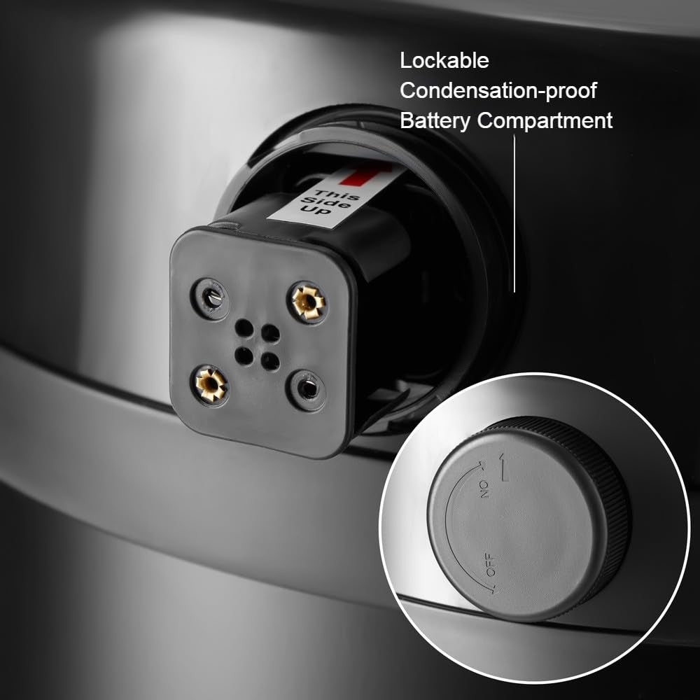 50L Motion Sensor Kitchen Bin Black Undercounter Stainless