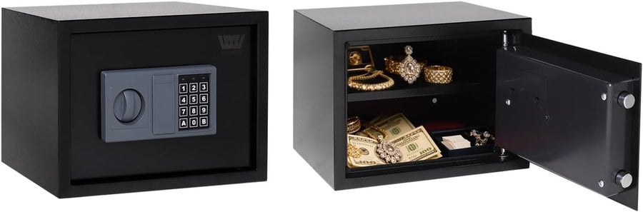 16.9L Fireproof Waterproof Safe Box Key Lock Cash Document Safe