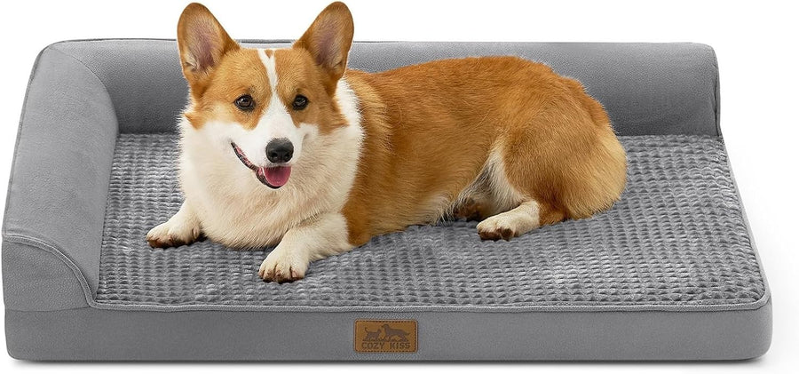 Medium Orthopedic Dog Bed L Shape Sofa Washable Anti Slip