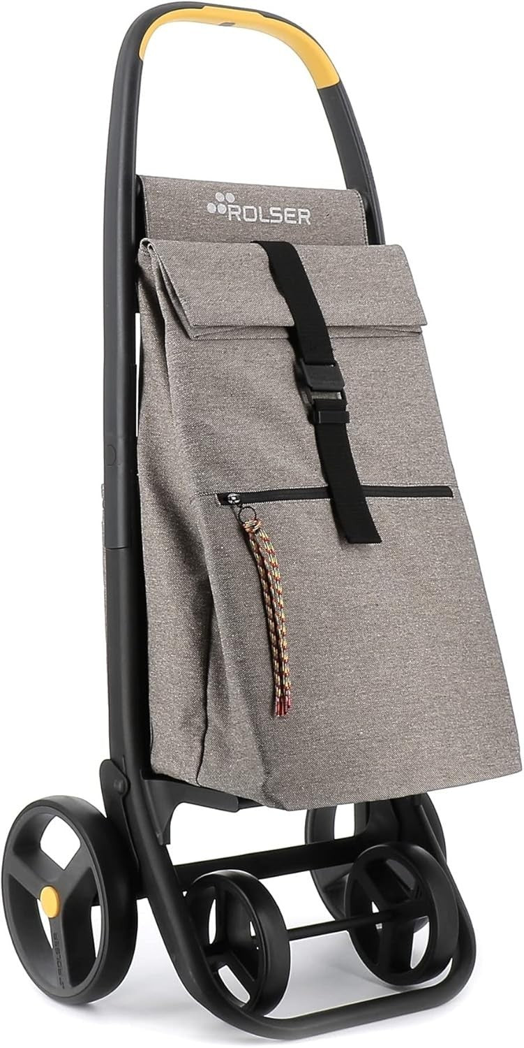 Foldable 4-Wheel Eco Shopping Trolley Granito Thermal Bag Durable