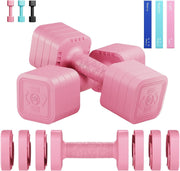 4-in-1 Adjustable Dumbbells Pair 2–5KG Non-Slip Home Gym Weights Set