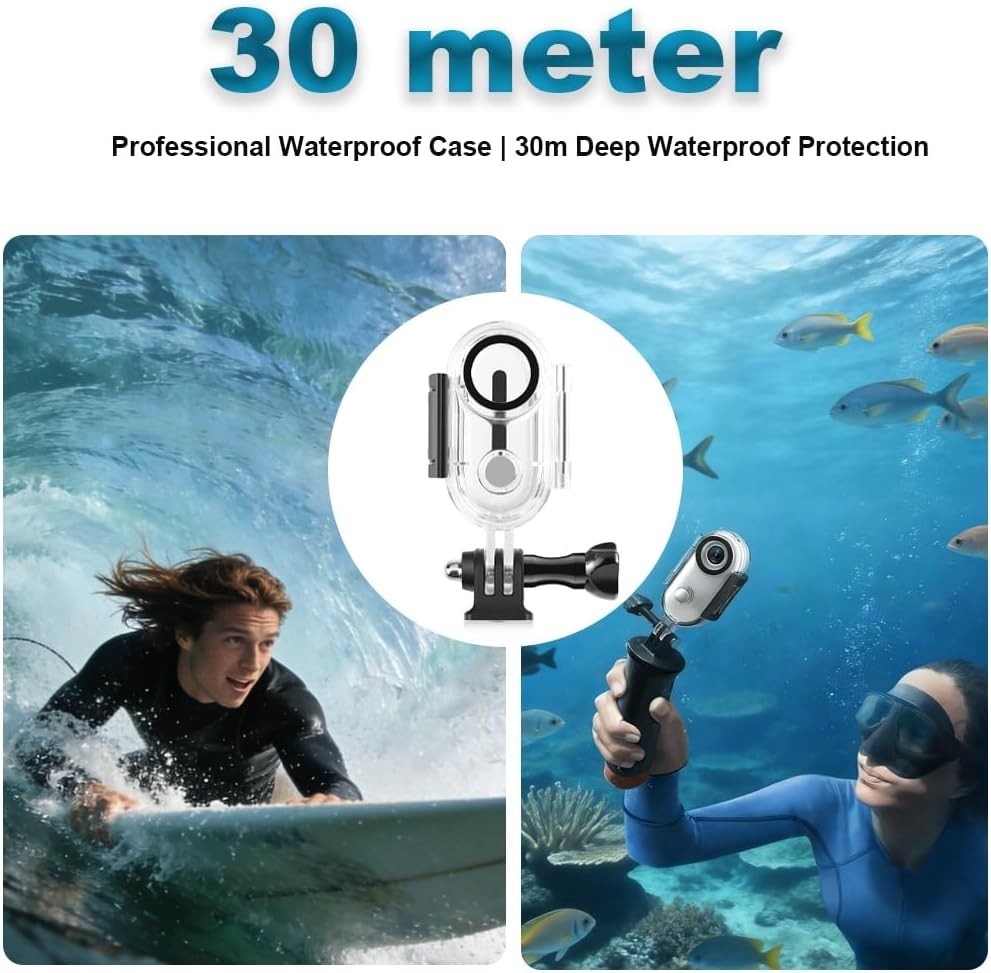 4K Mini Action Camera WiFi Magnetic POV Cam Waterproof Motorcycle Vlog