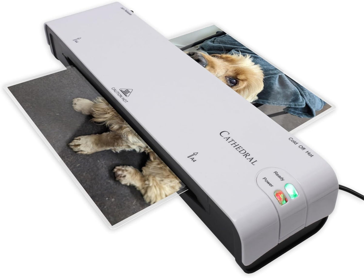 A4 Laminator Heavy Duty Fast Start Jam Release 250 Mic White