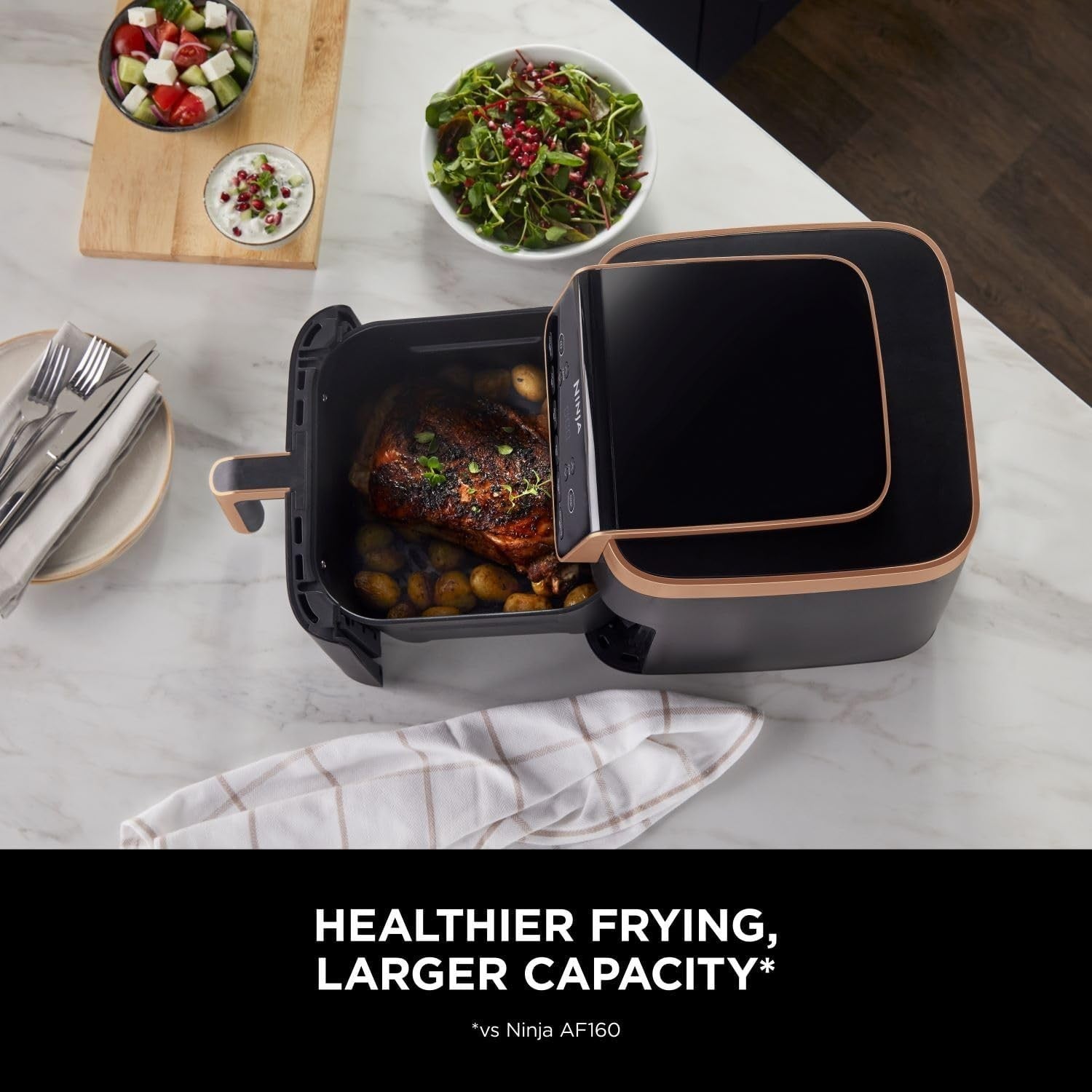 Air Fryer 6.2L Large Drawer Max Crisp Roast Bake Reheat Family Size No Oil