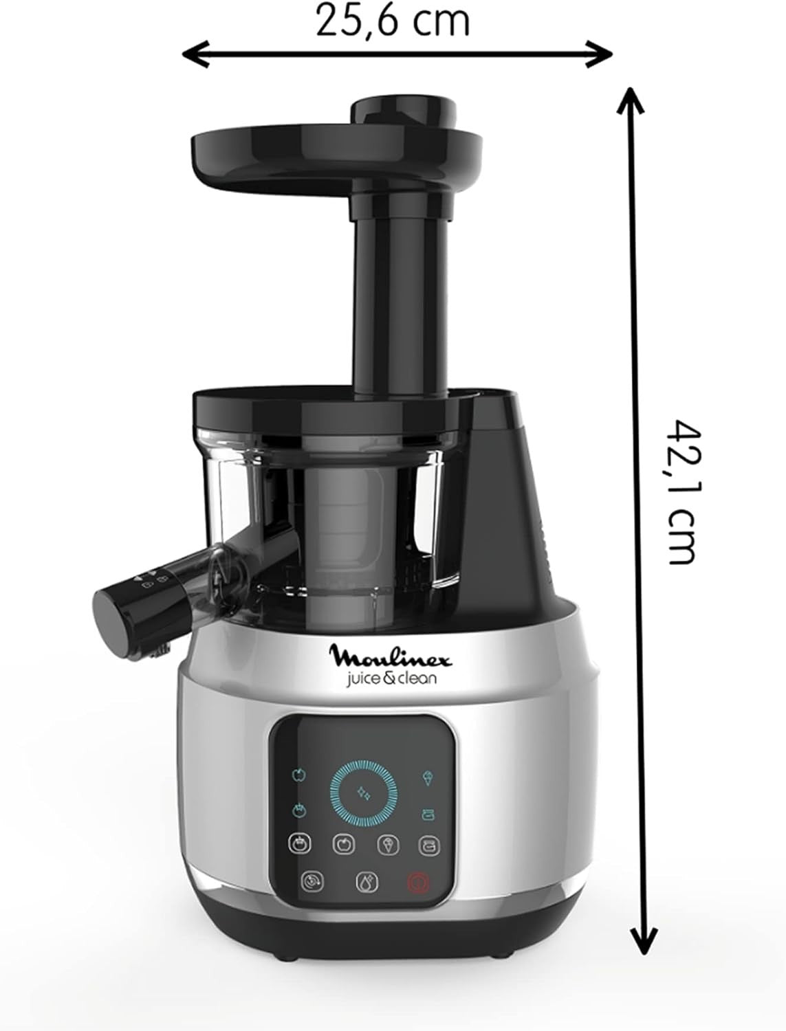 Cold Press Juicer Pulp Control 150W Touch Screen Reverse Silver