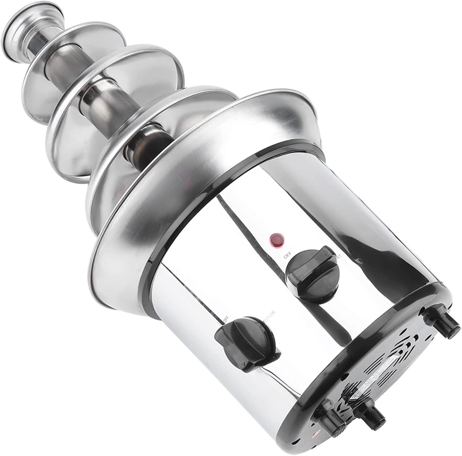 4 Tier Chocolate Fountain Machine Electric Fondue Melter Stainless