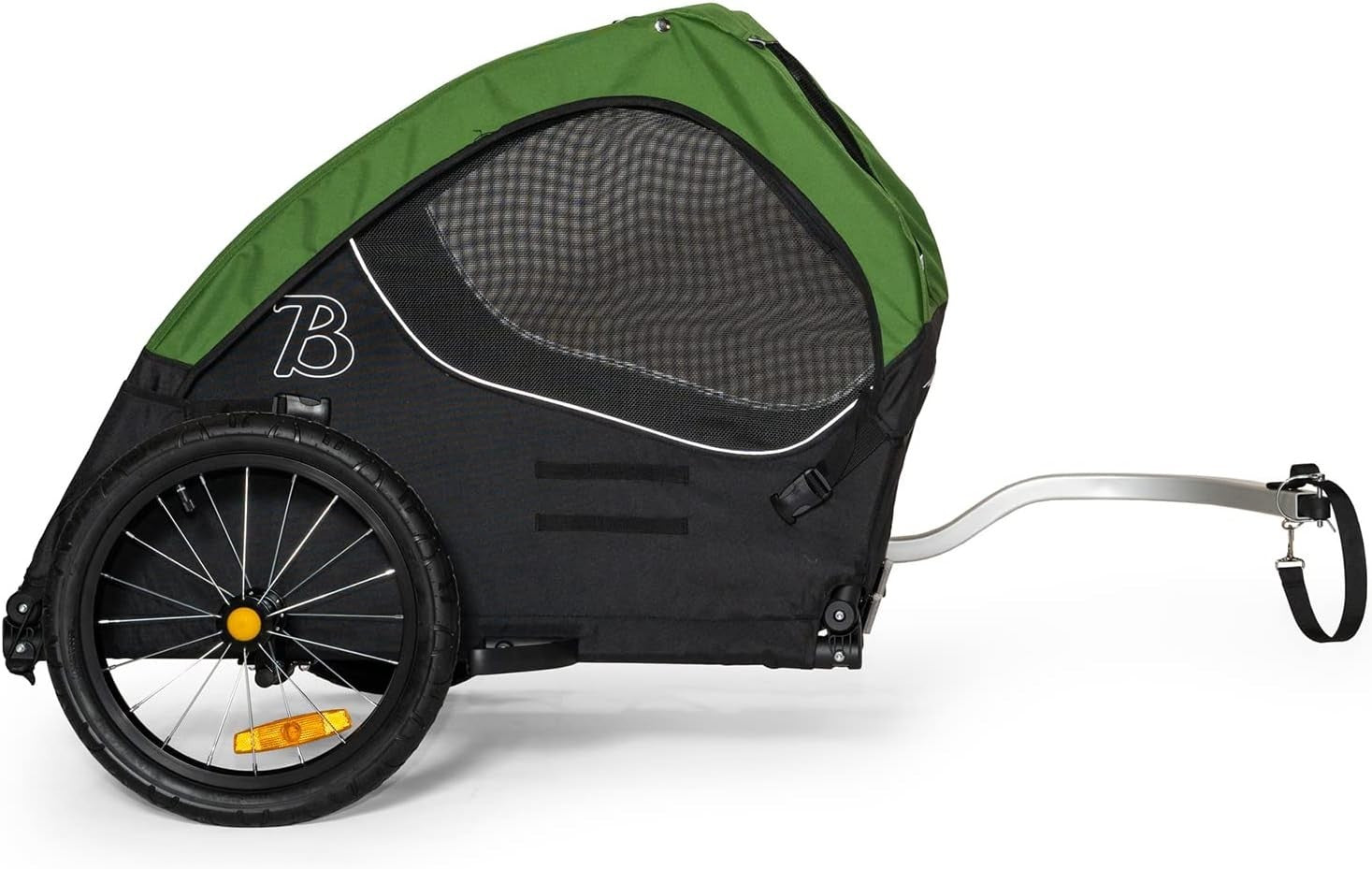 Pet Bike Trailer with Mesh Windows Lightweight Cargo Wagon for Dogs Cats