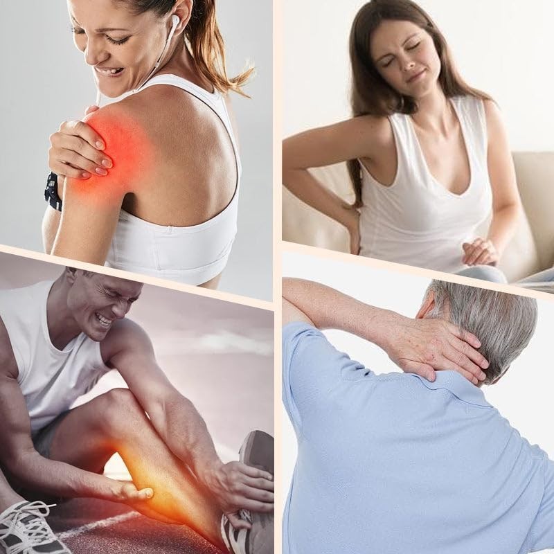 12 Head Deep Tissue Body Massager Electric Muscle Relief Red Light Therapy