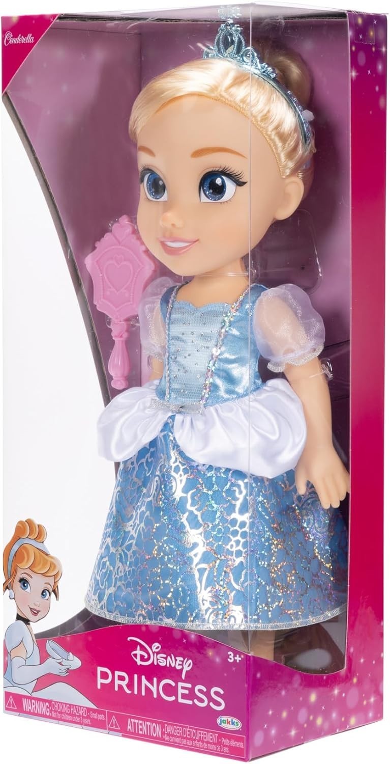14in Princess Doll Glitter Eyes Shimmery Dress Tiara Shoes Brush