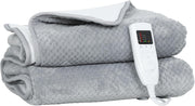 Electric Heated Throw Blanket 140x160cm Dual Control Soft Fleece Fast Heat