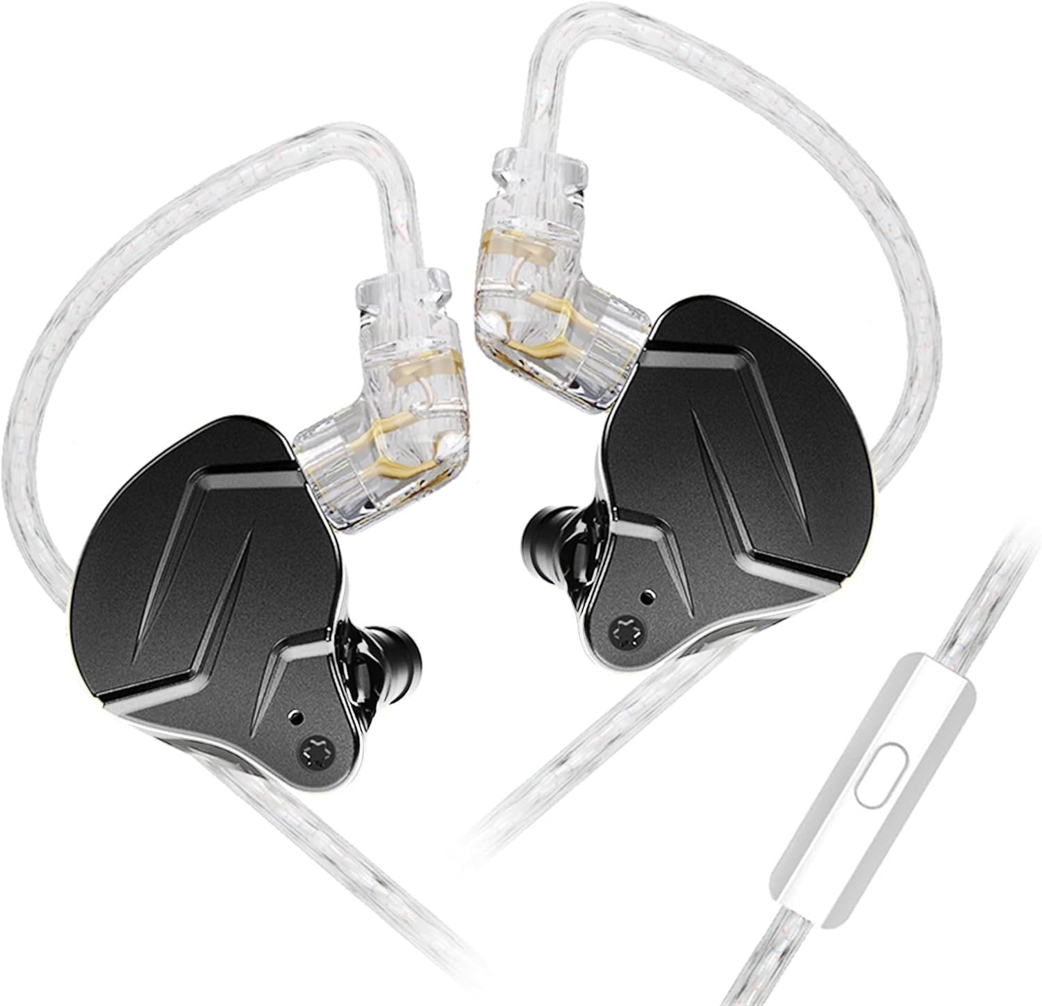 HiFi KZ ZSN ProX Hybrid 1DD+1BA Earphones Noise Cancelling Mic 3.5mm Jack