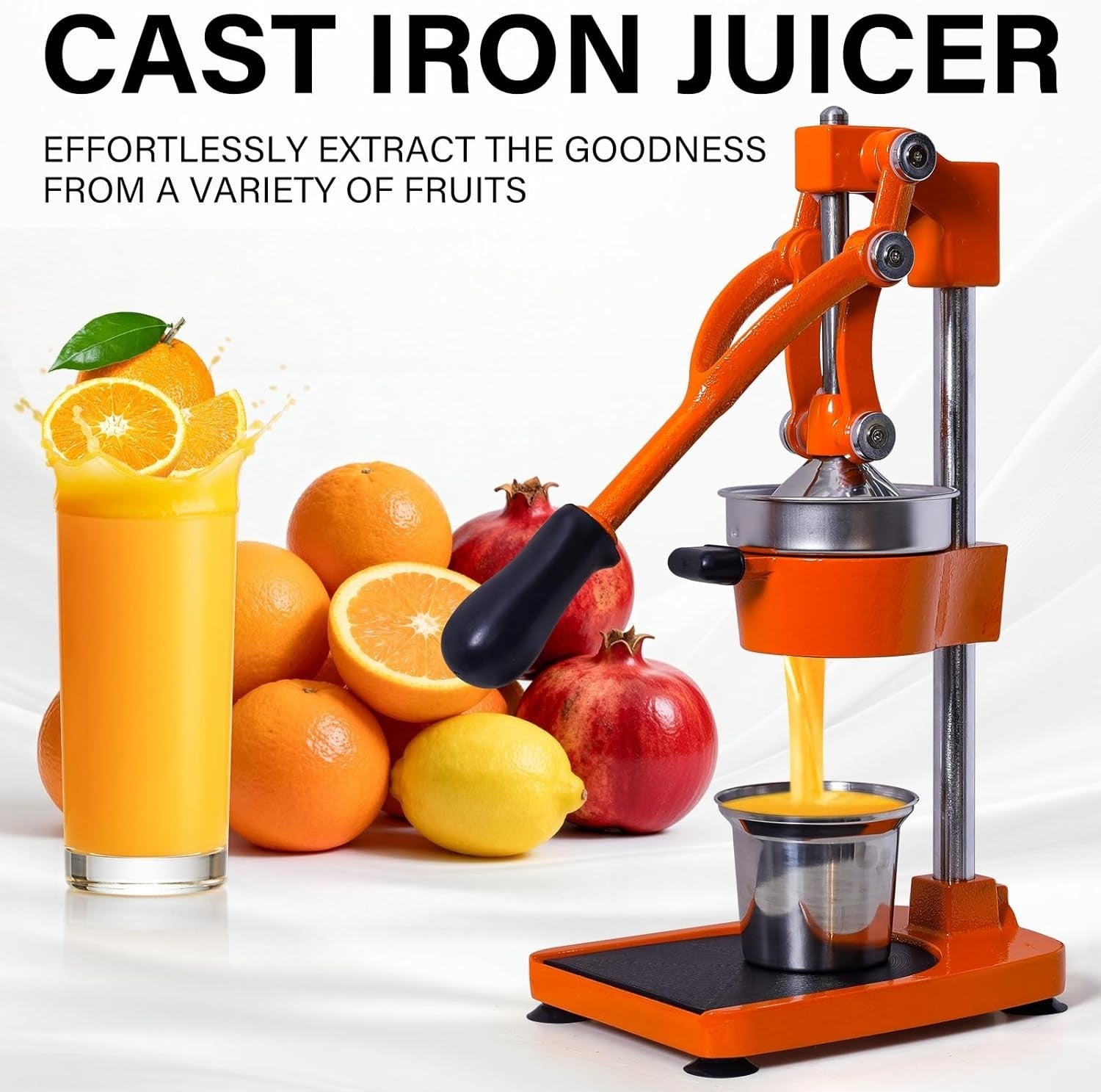 Heavy Duty Manual Citrus Press Countertop Juicer for Orange Lemon