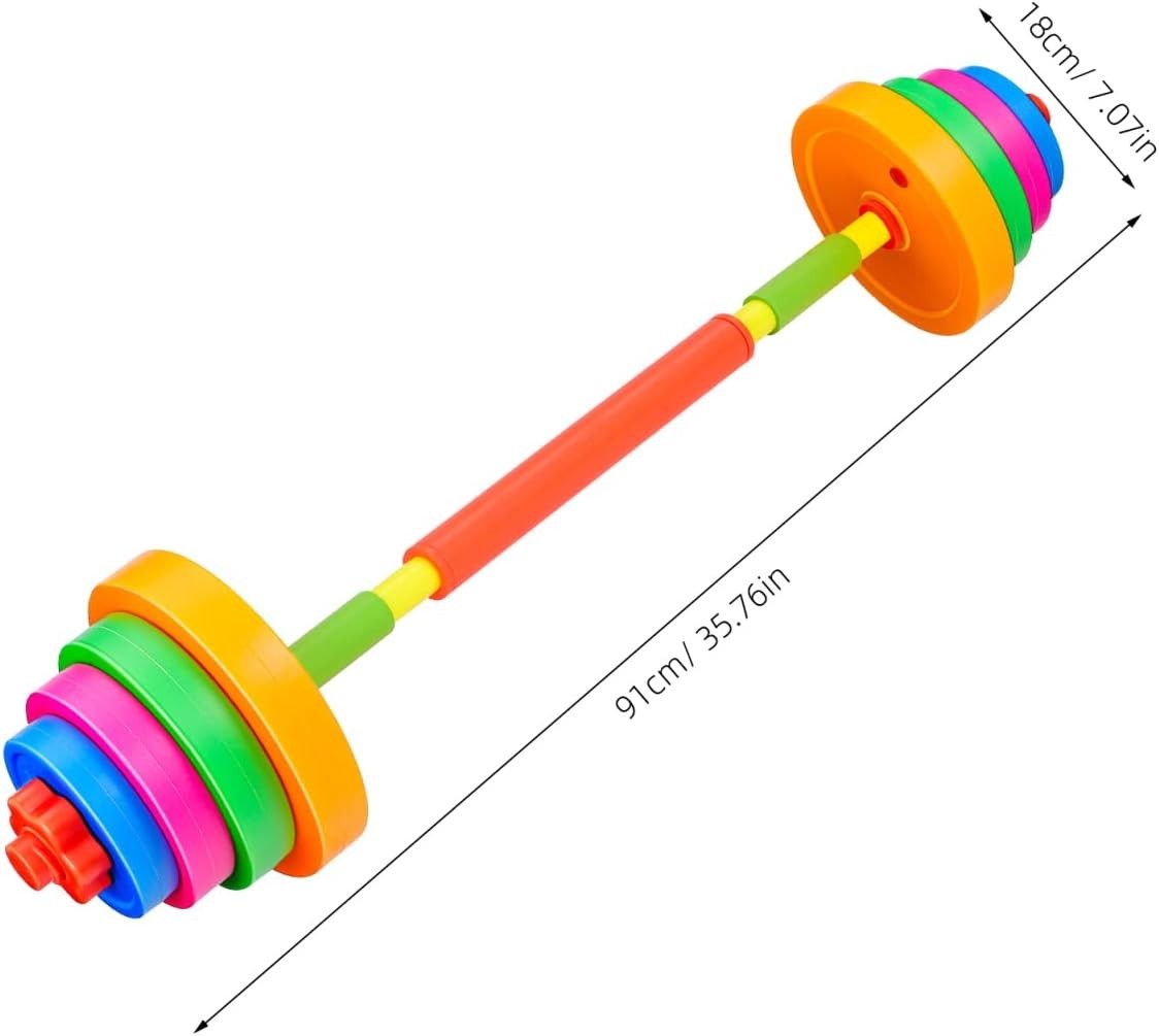 Kids Adjustable Dumbbell Barbell Set Water Filled Weights Age 3–8