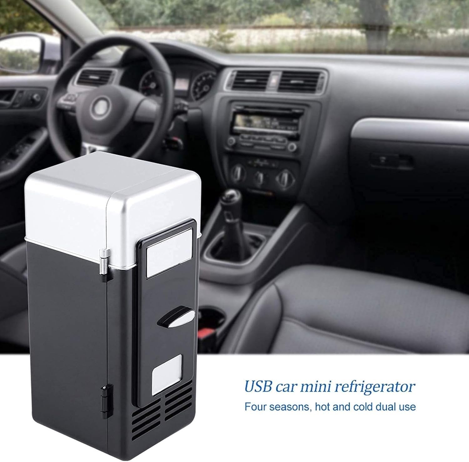 Mini USB Fridge Portable 1.5L Cooler & Warmer Coffee Compact LED