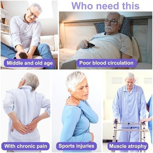 Cordless EMS & TENS Foot Massager for Pain Relief & Circulation Boost