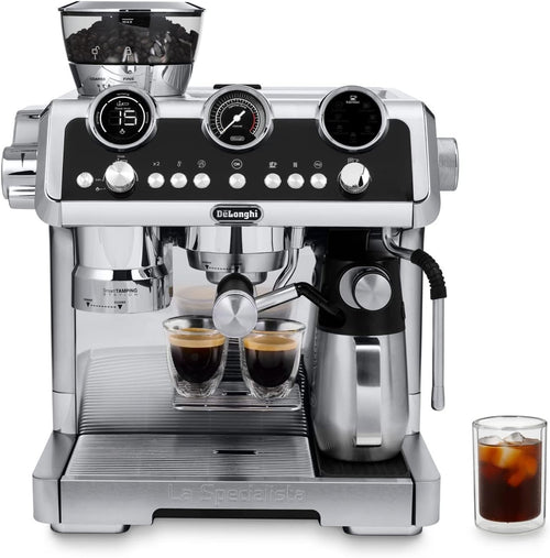 High-End Espresso Machine w/ Grinder, Cold Brew, Smart Tamping & Milk Frother