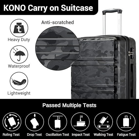 Long Stay Travel Suitcase 28” ABS+PC Hard Shell Spinner TSA Secure