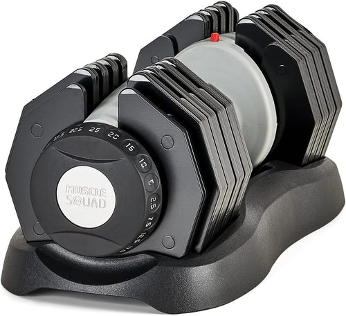25kg Adjustable Dumbbell 10-in-1 Quick Dial Space Saving Home Gym