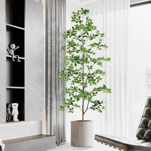 Artificial Olive Tree 210cm 7ft Lifelike Indoor Tall Potted Faux Greenery Decor