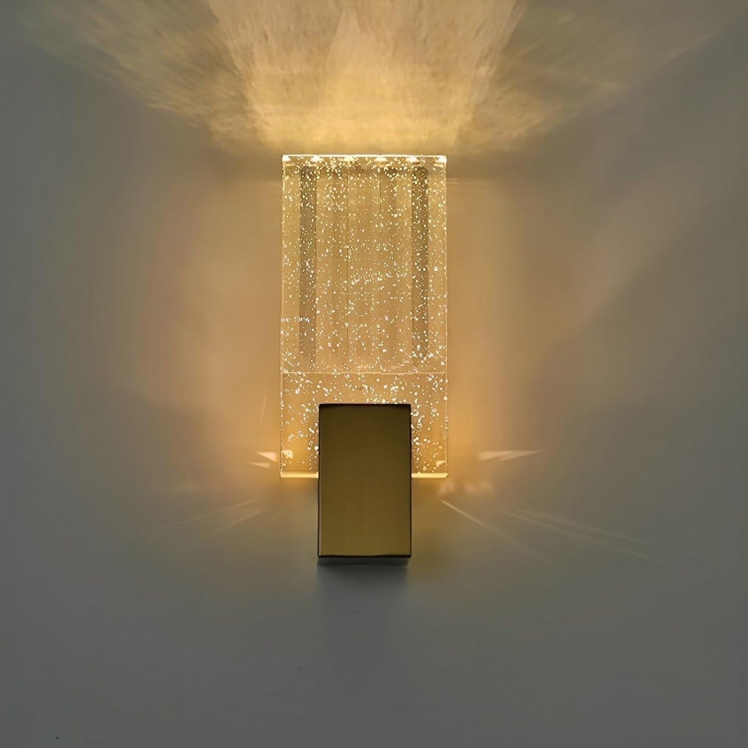 Gold Crystal Wall Light LED Sconce Tri-Color Lamp Modern Indoor Fixture 30cm