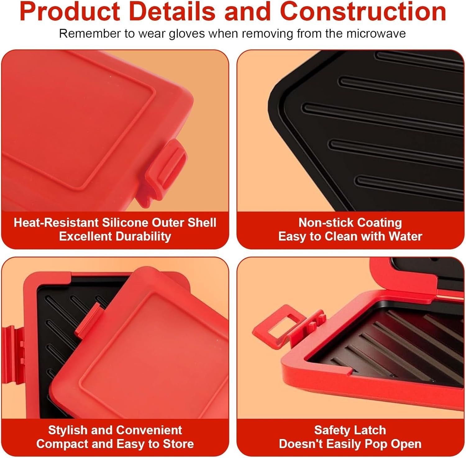 Microwave Toastie Maker Non Stick Adjustable Sandwich Cooker Silicone Heatwave