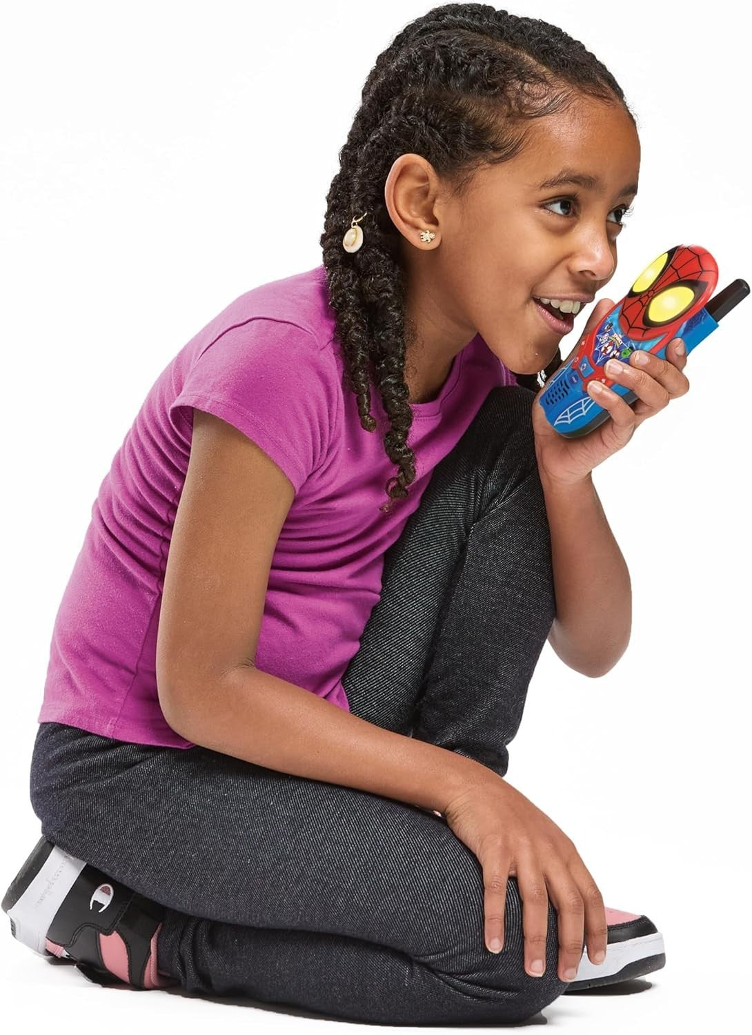 Kids Spidey Walkie Talkies 2 Pack Light Up Toys 200m Range Gift