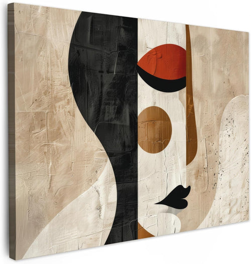 Abstract Woman Canvas Wall Art 40x30cm Modern Framed Print